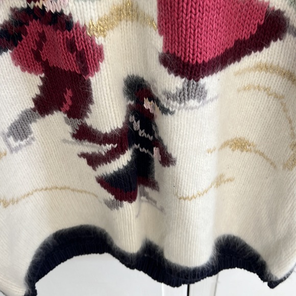 Gorgeous Navy Skating Scene Sweater - Picture 4 of 5